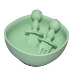 MHC Baby Silicone Feeding Plates 6 Pcs Sets Nontoxic Baby Tableware Food Tray