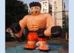 Custom made anytime fitness giant inflatable muscle man for gym outdoor
