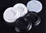 PP Plastic Paper Cups Lids Biodegradable With Dome / Flat Shapes
