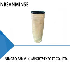 China Normal Temperature Needle Felt Dust Bag 700g/M2 Oilproof Air Filter Dust Proof Baghouse filter bags factory
