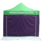Anti UV 4X4 Marquee Canopy Tent CMYK Heat Transfer Printing With Wall