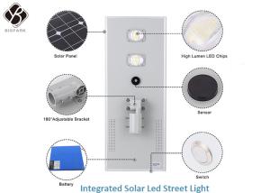 China 120W Commercial Solar Street Lights , Waterproof Street Light IP67 factory