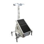 Solar CCTV Tower Solar Camera Trailer With 7m Electric Mast For Outdoor Security