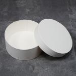Uncoated 12.5cm Dia Round 5.5 cm Height Cake Box Perfect for Customized Baking