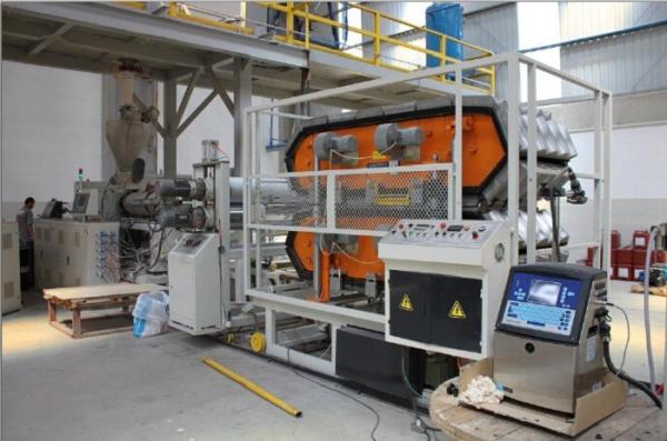 PVC Powder Plastic Sheet Extrusion Line , Glazed Roof Tile Extruder Making