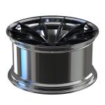 6061-T6 Aluminum Alloy Polish Barrel and Black Disc 2-PC Rims 5X112 Fit for BWM