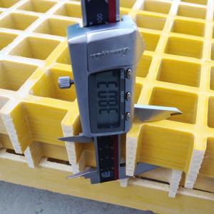 China Water Plant Breeding Fibreglass Reinforced Plastic Grating Yellow Grate Flooring factory