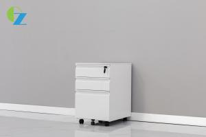 China Gooseneck Handle 3 Drawer Mobile Pedestal Cabinet Anti Dumping Under Desk factory