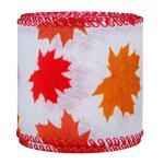 Thanks Giving Day Printed Burlap Ribbon 63mm Personalized Cotton Ribbon