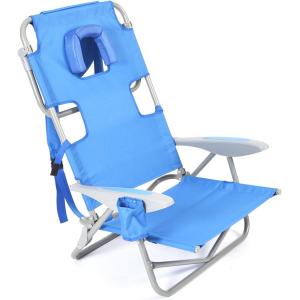China Portable Adjustable Folding Beach Chairs Outdoor Lawn Lounge Reclining Chair Recliners Pillows for Patio,Poolside on sale