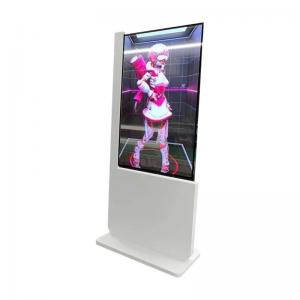 China DC 12V 55 Inch Transparent Touch Screen Display Floor Stand All In One Monitor factory