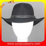 2050378 Sun Accessory customized winter 100% wool felt trendy fashion cowboy