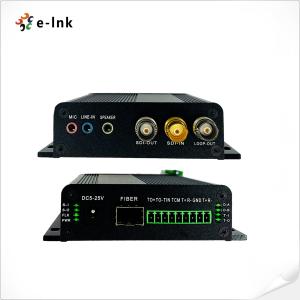 China 1 Ch Bidirectional 3G-SDI Video Fiber Converter With Tally RS485/RS422 Stereo Audio factory