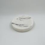 4pcs Marble Bathroom Accessories Set With White Round Shape