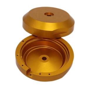 China Dark Yellow Anodized Aluminum 6061 CNC Turning Parts factory