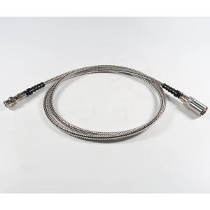 Armored Stainless Steel Ultrasound Transducer Cable BNC To UHF For Flaw Detector