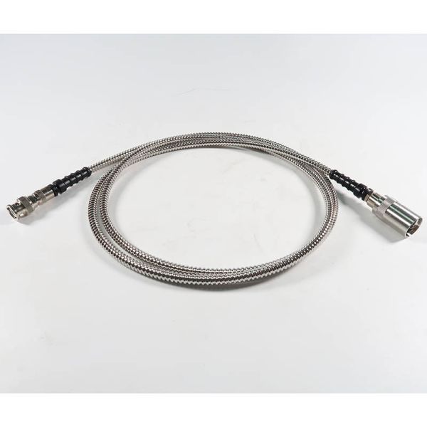 China Armored Stainless Steel Ultrasound Transducer Cable BNC To UHF For Flaw Detector factory