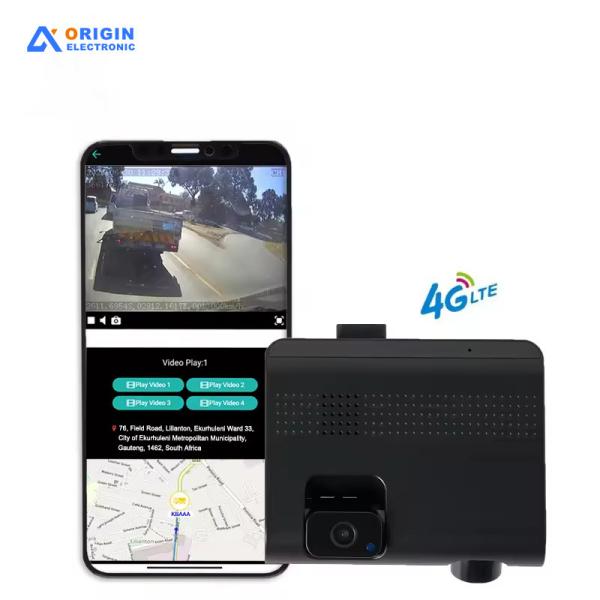 Vehicle GPS Locator Dual Lens All In One Dash Cams Front And Rear For Fleet