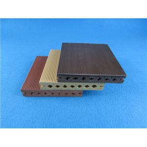 China Round Hollow WPC Composite Decking Strong WPC Flooring for Exterior on sale