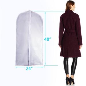 Closure Dresses White Nonwoven 120x52cm CMYK PEVA Bag Suit