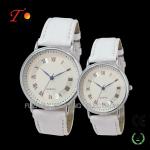 Classical Stylish Leather Strap Quartz Wrist Watches for Lovers/Couple
