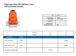 PTFE MV308 Pneumatic Diaphragm Valve Grooved Connection With Actuator