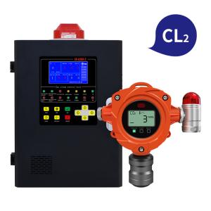 China 0-100Ppm Industrial Gas Leak Detector Fixed Chlorine Gas detector factory