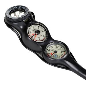 China Black Polymer Air Scuba Diving Gauges With Fluorescent Display factory
