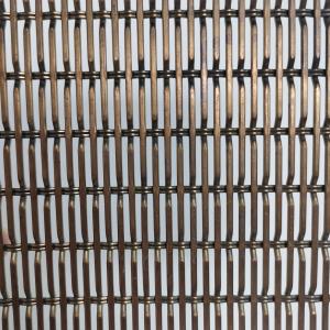 China Anodized Aluminum Woven Wire Fabric Mesh Crimped Woven Wire Mesh For Fence factory