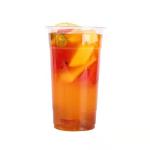 PET Smoothie Plastic Cups Dome Lids 500ml 16 Oz Disposable