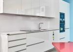 600mm 1.8m DTC Modern High Gloss Kitchen Cabinets Unit With Marble Top