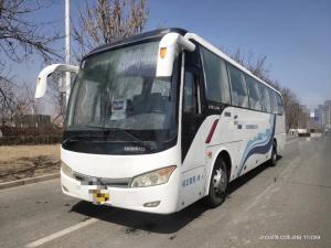 China 2nd Hand Bus 10.5 Meters Sealing Window Middle Passenger Door 47 Seats Air Conditioner Used Kinglong Bus XMQ6101 factory