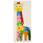 Montessori 3D Wooden Block Puzzle Toys Thicken Wood Jigsaw Early Learning