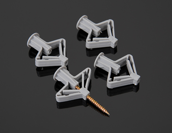 Self Tapping Drywall Anchors , Nylon Butterfly Drywall Anchor Common Standard