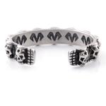 Retro skull bracelet for men, niche design, trendy and fashionable men's