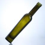 375ml Dark Green Olive Oil Glass Bottles Acid Etch Surface Handling and Tall