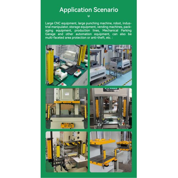 Infrared Laser Safety Curtain Barrier Type4 Parallel Beams Spacing 10/20/30/40mm