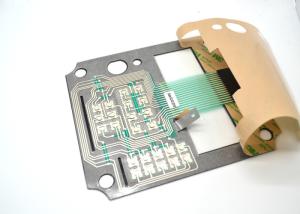 China Thin Shape Metal Dome Membrane Switch With Matte Surface 0.3 Mm Thickness factory