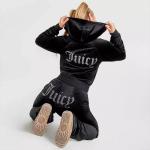 Winter Wear Outfit Female Sweatsuit Set Street Wear Thick Cotton Rhinestone