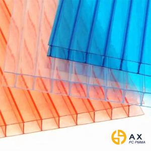 China Anti Fog Twin Wall 6mm Polycarbonate Hollow Sheet factory