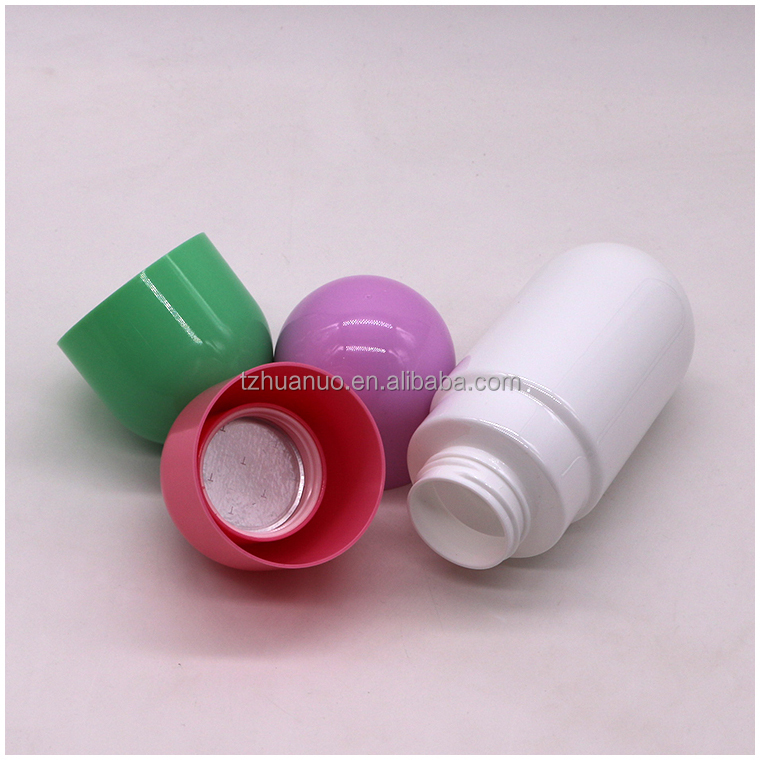 250ML/8OZ HDPE Two Layer PET Bright Capsule Shape Screw Cap Medicine Hot Stamping OEM .ODM