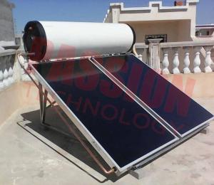 China Kitchen Use Flat Plate Solar Water Heater , Rooftop Solar Hot Water System High Heat Efficient factory