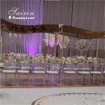 Luxury Large Silver Metal stand For Wedding Centerpieces