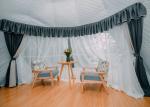 850gsm Blockout Double Geodesic Dome Glamping Tent PVC Coated Fabric Use In