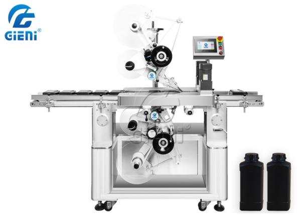 SS304 91mm Width Chemical Bottle Labeling Machine PLC Control