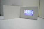 Matte Paper Material LCD Greeting Card , LCD Video Business Cards