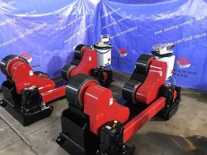 China Automatic Heavy Duty Tank Pipe Welding Rollers, Self Adjustment 45000lbs Capacity PU Wheel factory