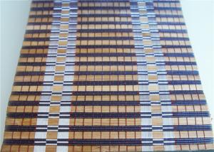 China Waterproof Bamboo Roller Window Shades Weaving With Raffia Custom Color factory