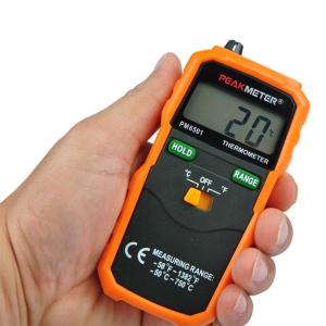China Industrial K - Type Digital Thermometer Humidity Meter Mini Probe And Data Hold factory