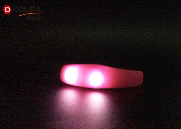 Silicon Waterproof Control Flashing LED Armband Bracelet Bangle Wristband Night